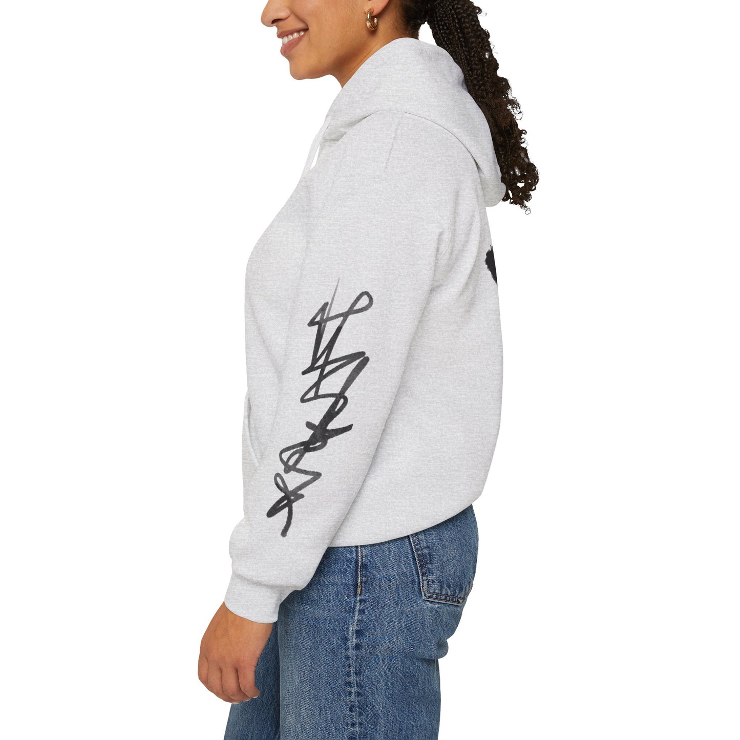 Black hart hoddie