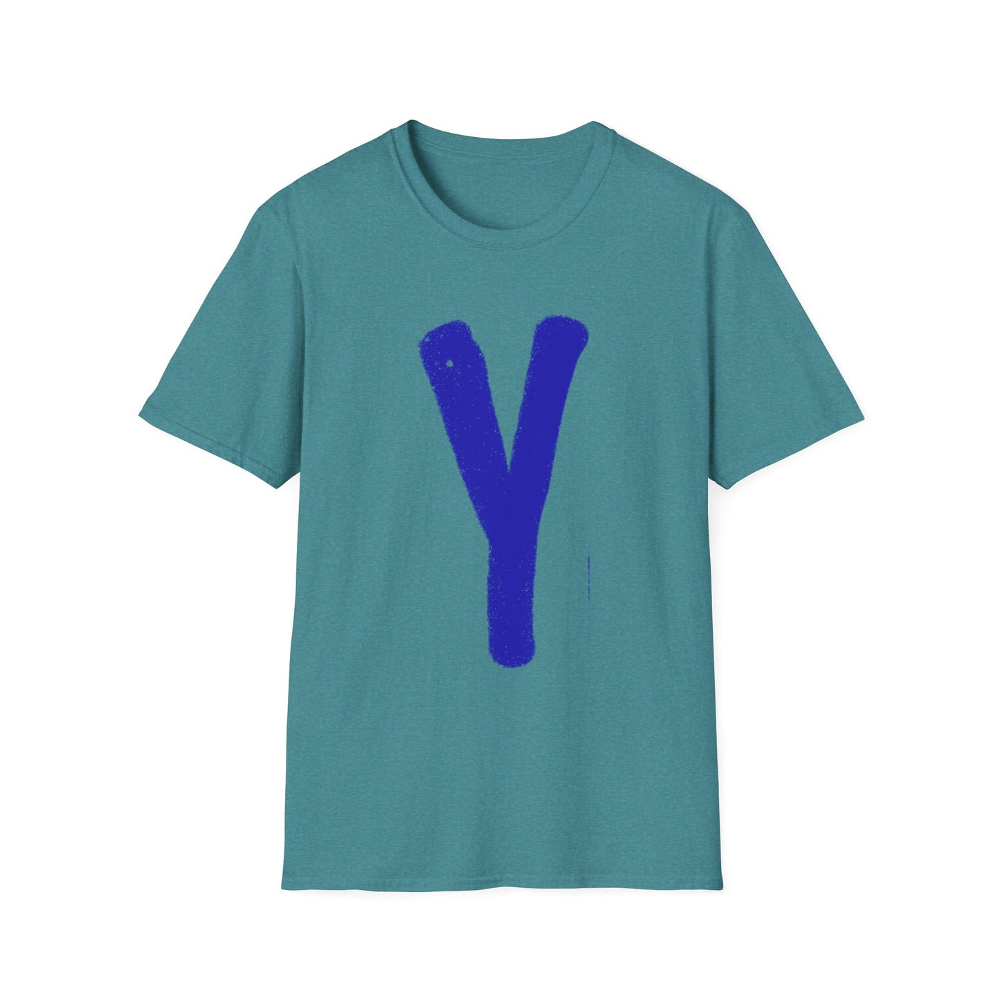 Unisex Softstyle T-Shirt - Blue 'Y' & 'NOT?'