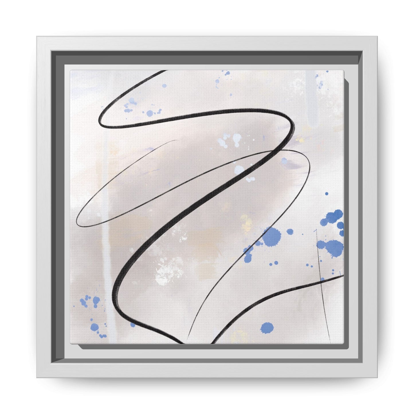 Framed Abstract Canvas Art - Modern Multi-Color Wall Decor