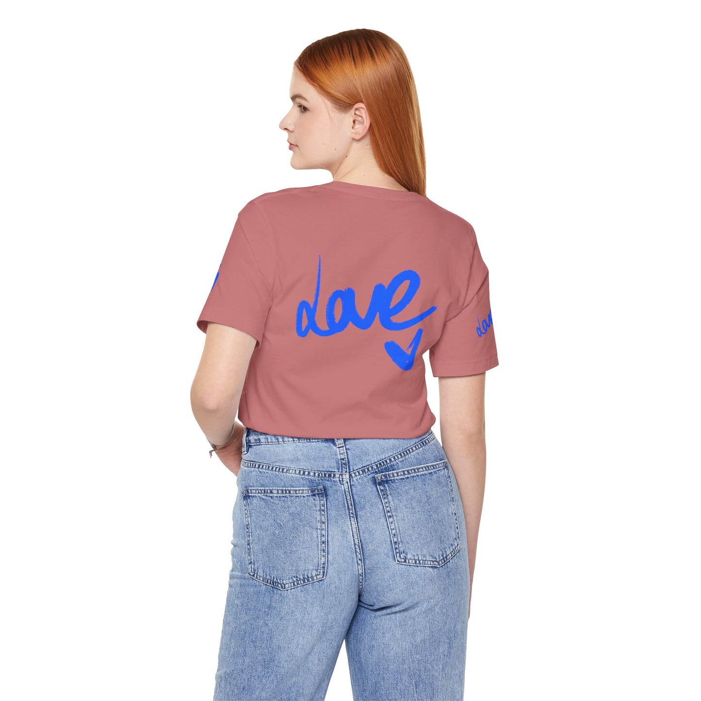 Casual Unisex Tee - Stylish 'dave' Graphic Short Sleeve Shirt