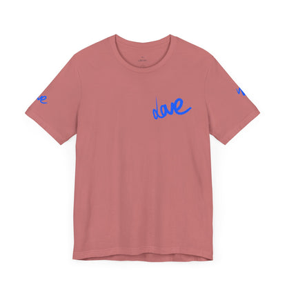 Casual Unisex Tee - Stylish 'dave' Graphic Short Sleeve Shirt