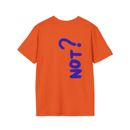 Unisex Softstyle T-Shirt - Blue 'Y' & 'NOT?'