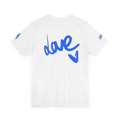 Casual Unisex Tee - Stylish 'dave' Graphic Short Sleeve Shirt