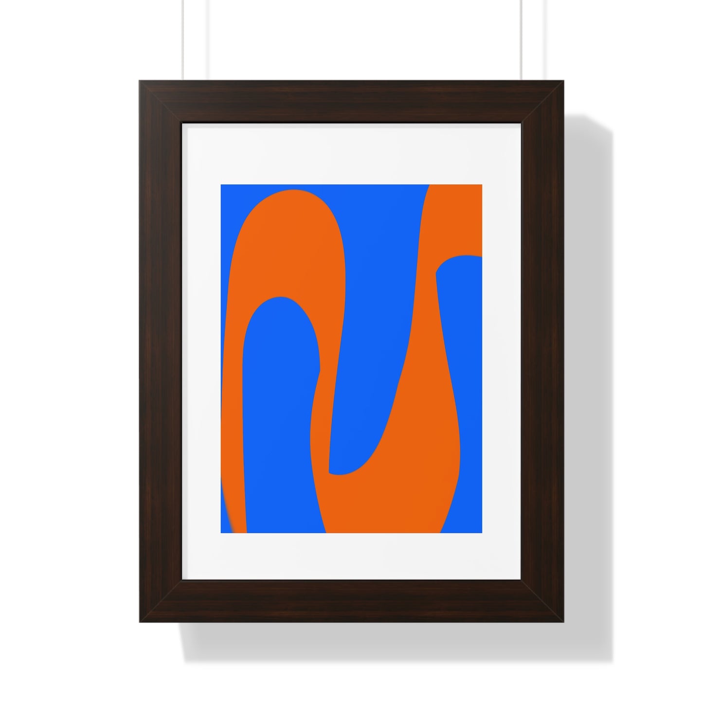 Blue and orange Poster