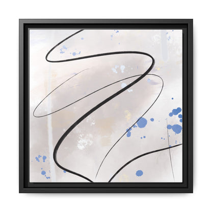 Framed Abstract Canvas Art - Modern Multi-Color Wall Decor