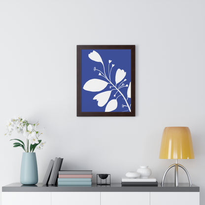 Floral Framed Vertical Poster