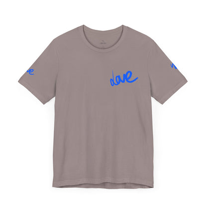 Casual Unisex Tee - Stylish 'dave' Graphic Short Sleeve Shirt