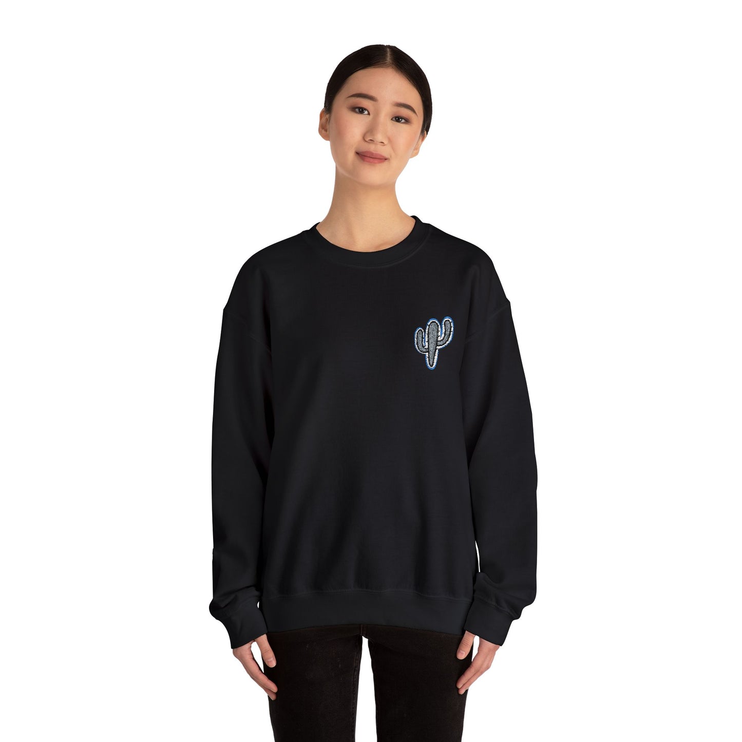 Cactus Embroidered Unisex Crewneck Sweatshirt