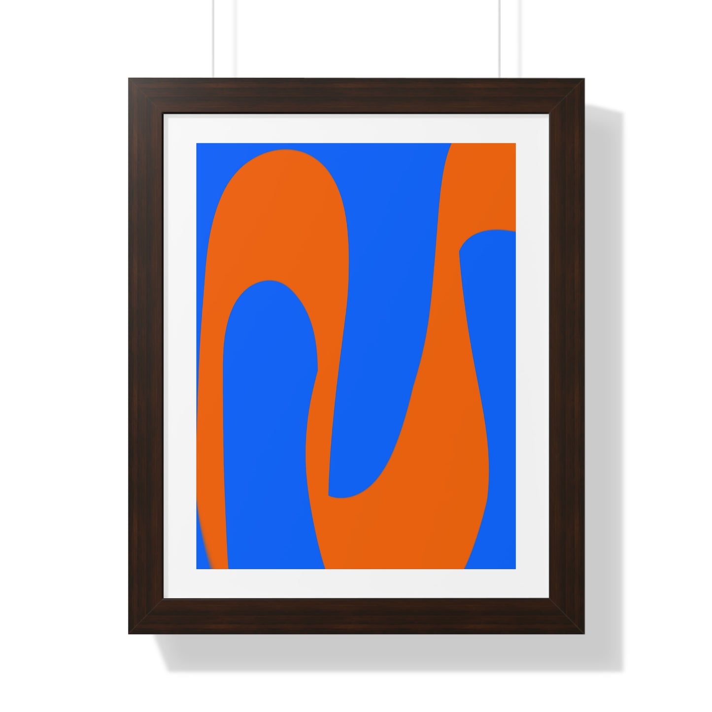 Blue and orange Poster
