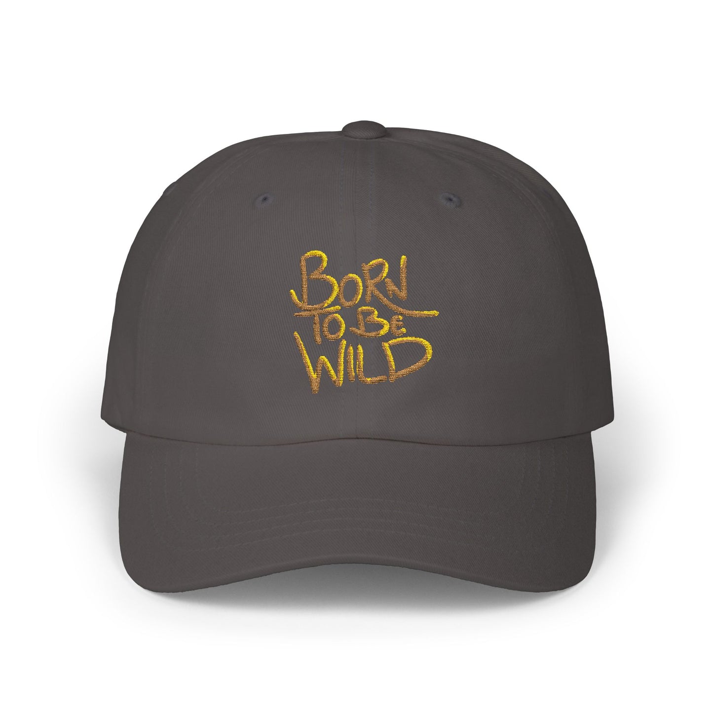 Born to Be Wild Classic Dad Cap - Trendy White Baseball Hat for Adventure Lovers