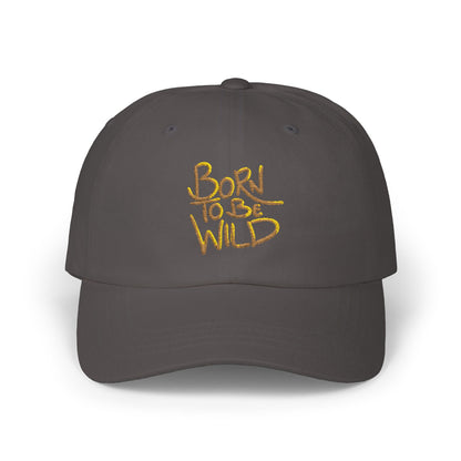 Born to Be Wild Classic Dad Cap - Trendy White Baseball Hat for Adventure Lovers