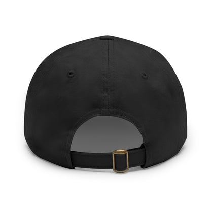Funny Dad Hat with Leather Patch | 'I'm Too Hot' Style
