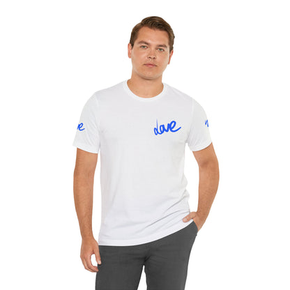 Casual Unisex Tee - Stylish 'dave' Graphic Short Sleeve Shirt