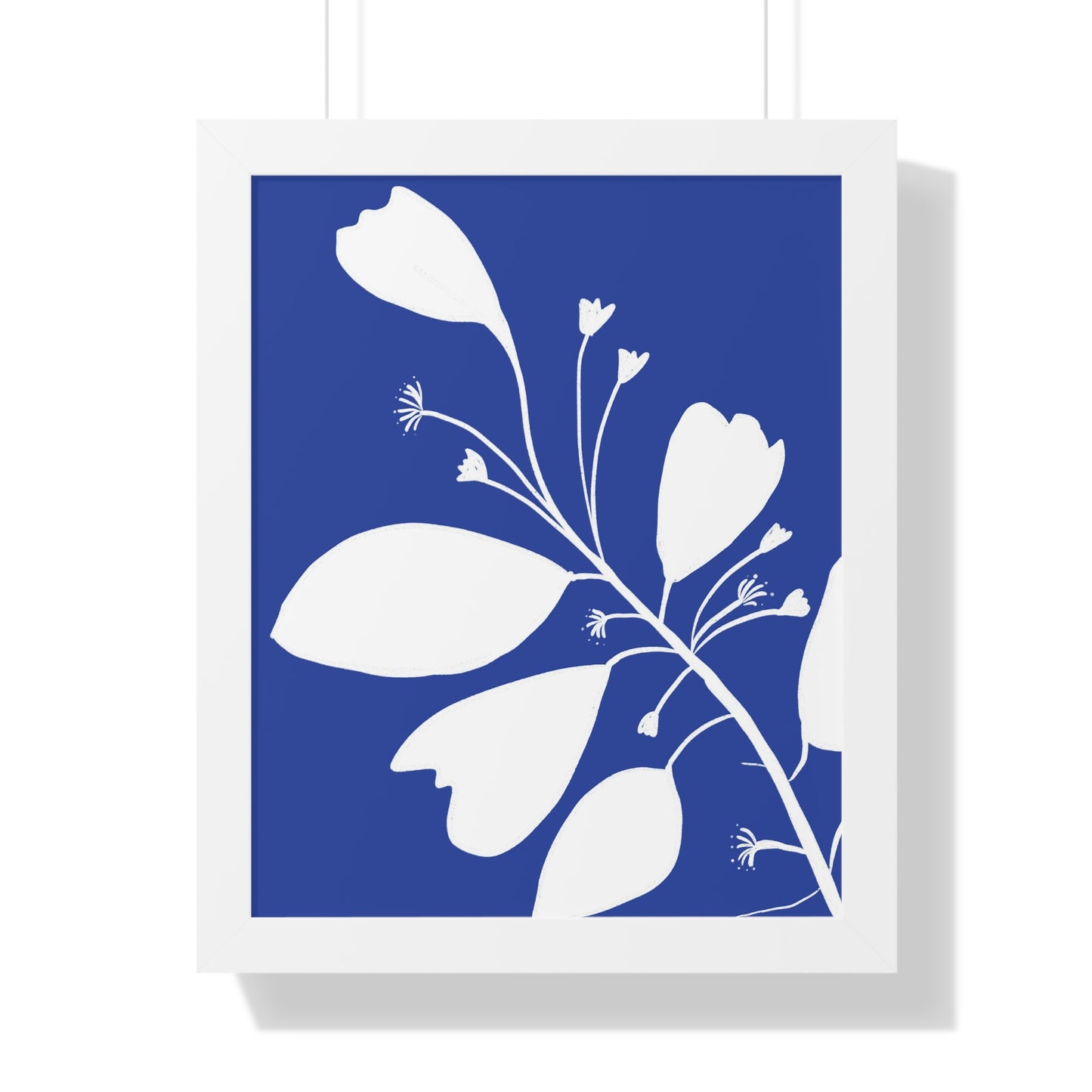 Floral Framed Vertical Poster