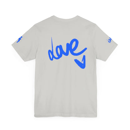 Casual Unisex Tee - Stylish 'dave' Graphic Short Sleeve Shirt