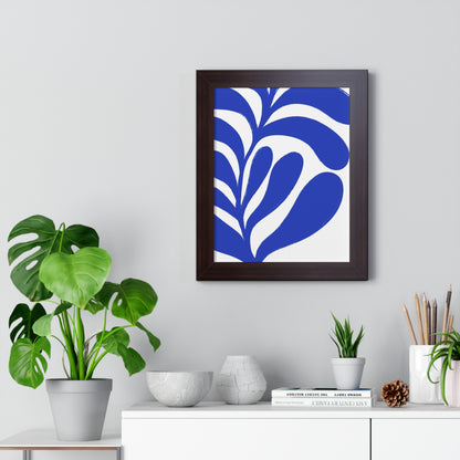 Botanical Blue Art Framed Poster