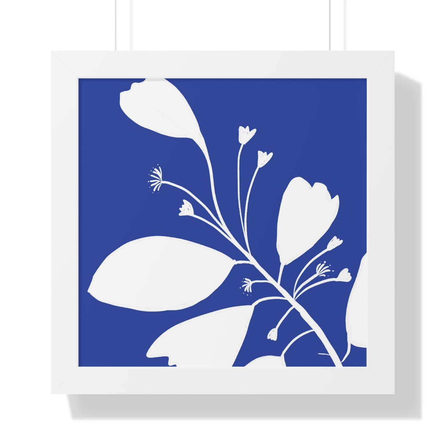 Floral Framed Vertical Poster