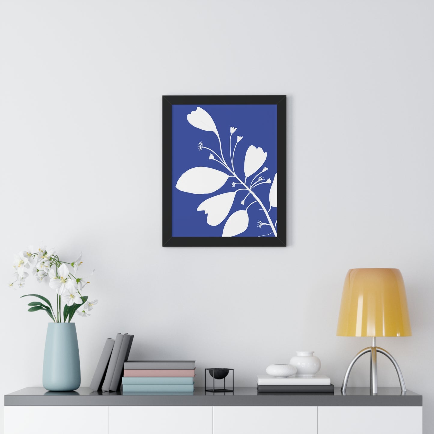 Floral Framed Vertical Poster