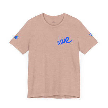 Casual Unisex Tee - Stylish 'dave' Graphic Short Sleeve Shirt