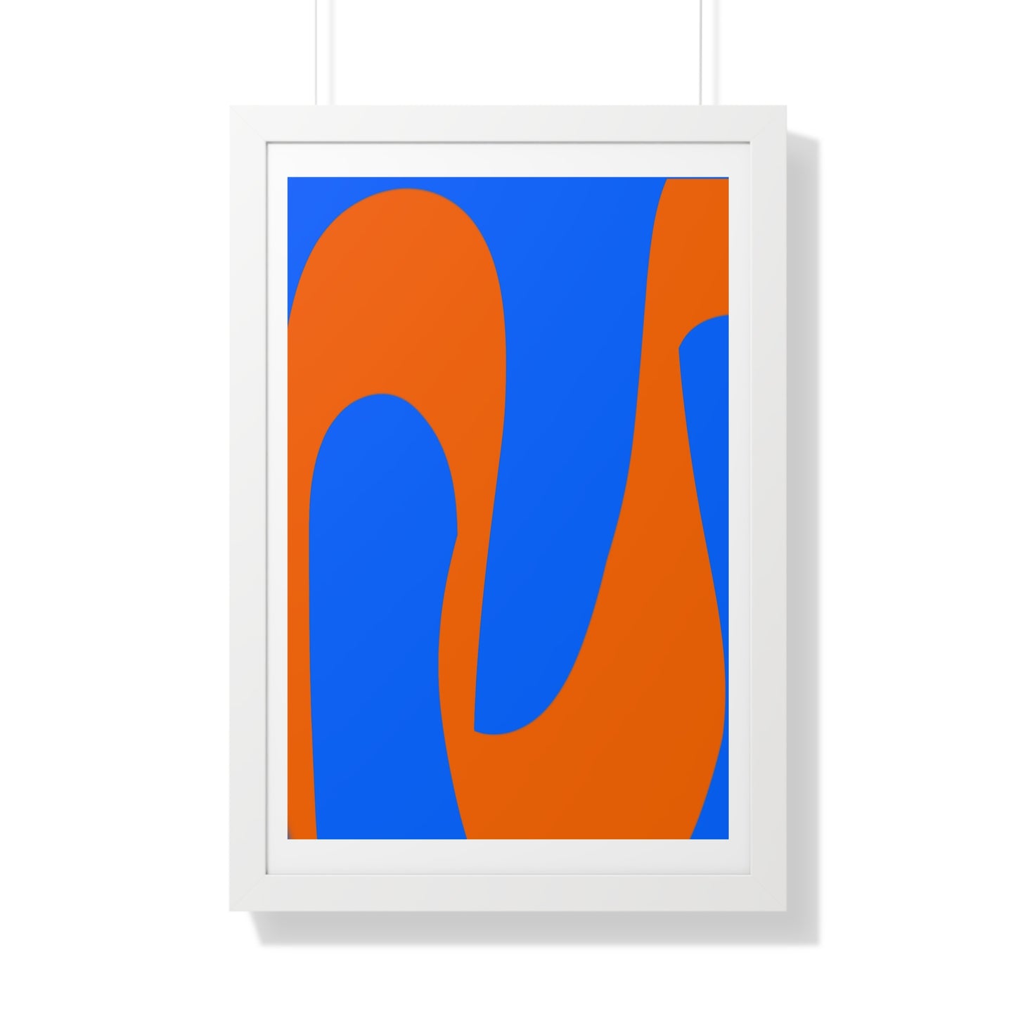 Blue and orange Poster