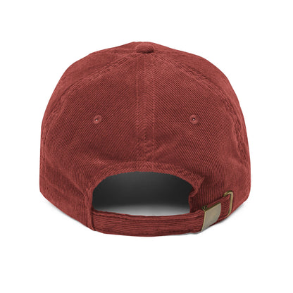 Vintage Corduroy Cap with 'Attitude' Embroidery