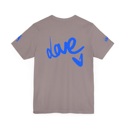 Casual Unisex Tee - Stylish 'dave' Graphic Short Sleeve Shirt