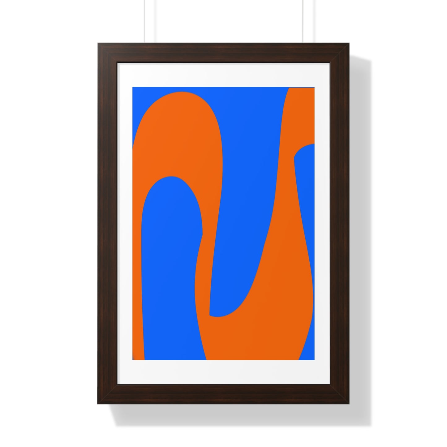 Blue and orange Poster