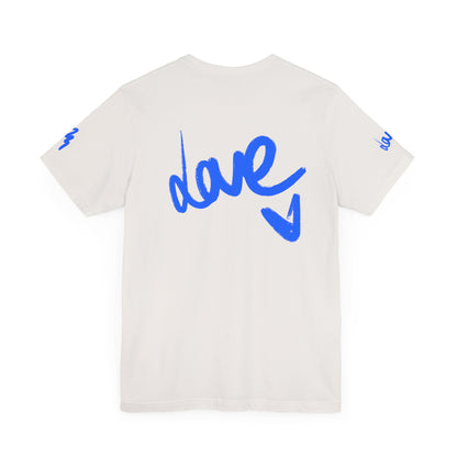 Casual Unisex Tee - Stylish 'dave' Graphic Short Sleeve Shirt