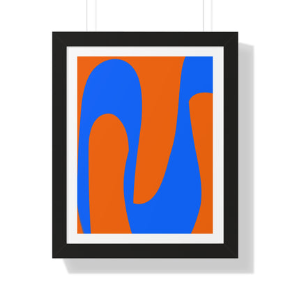 Orange and Blue Poster