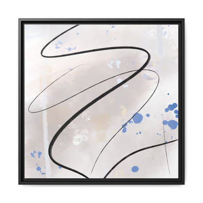 Framed Abstract Canvas Art - Modern Multi-Color Wall Decor