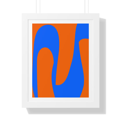 Orange and Blue Poster