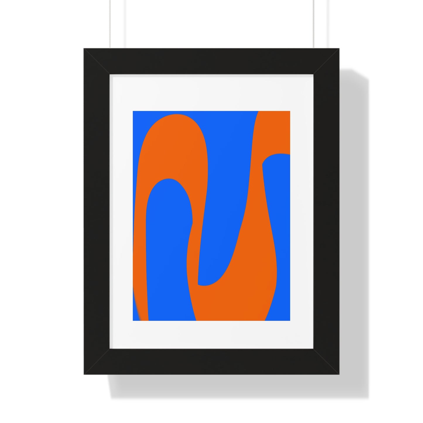 Blue and orange Poster