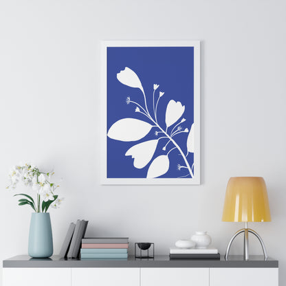 Floral Framed Vertical Poster