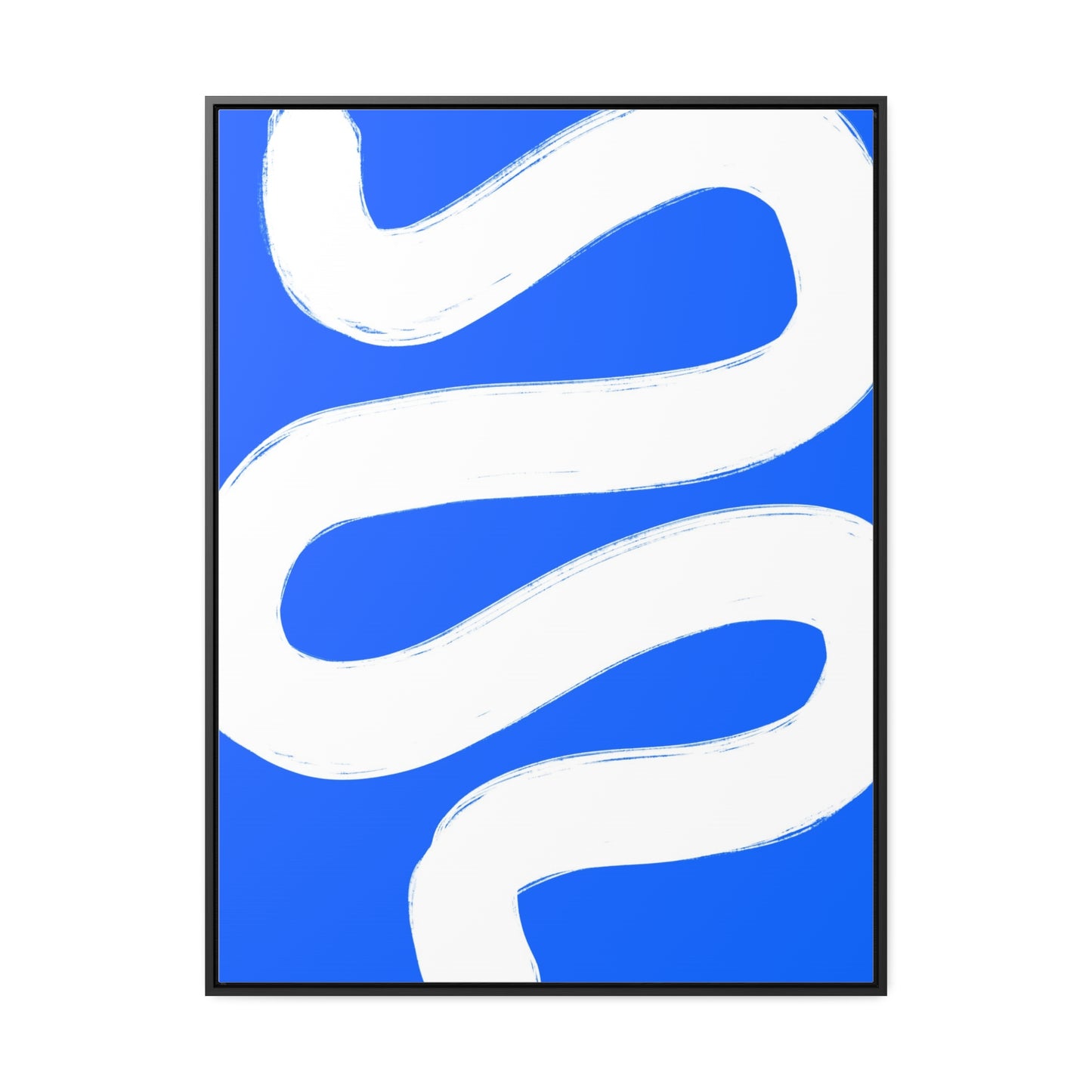 Blue white poster