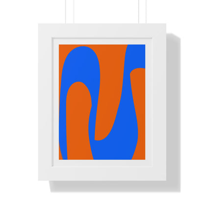 Orange and Blue Poster