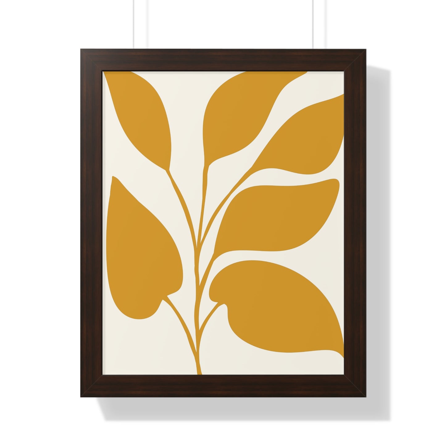 Modern Abstract Botanical Framed Vertical Poster