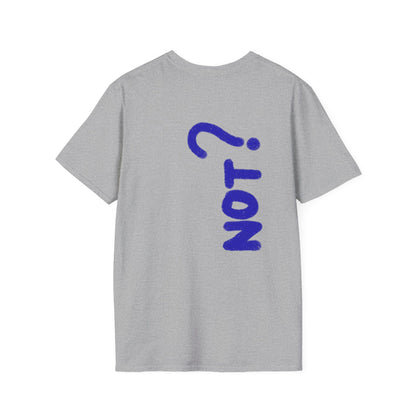 Unisex Softstyle T-Shirt - Blue 'Y' & 'NOT?'