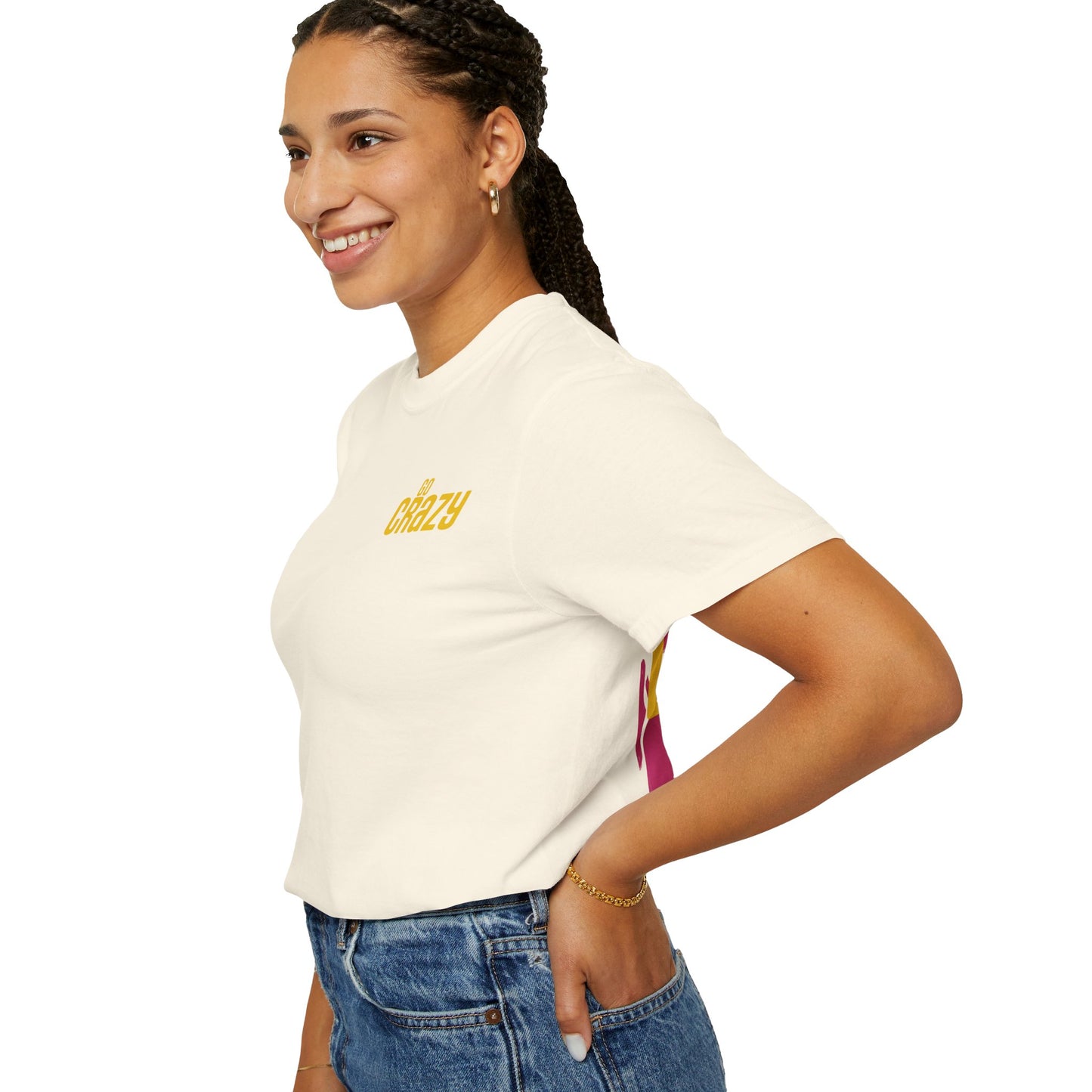'GO CRAZY' Fun Design T-shirt