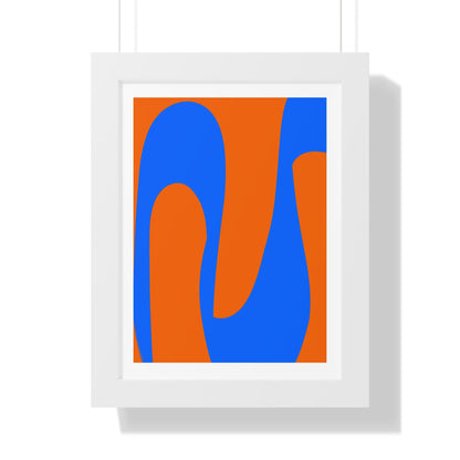 Orange and Blue Poster