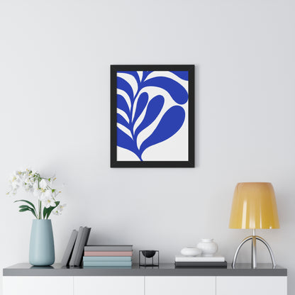 Botanical Blue Art Framed Poster