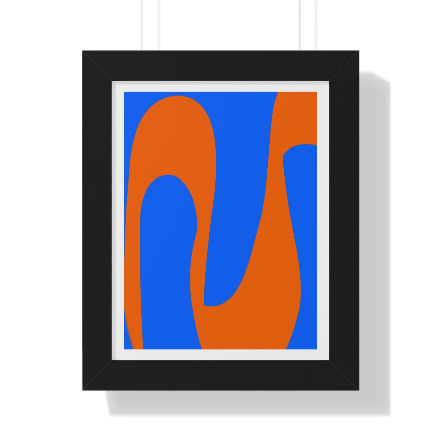 Blue and orange Poster