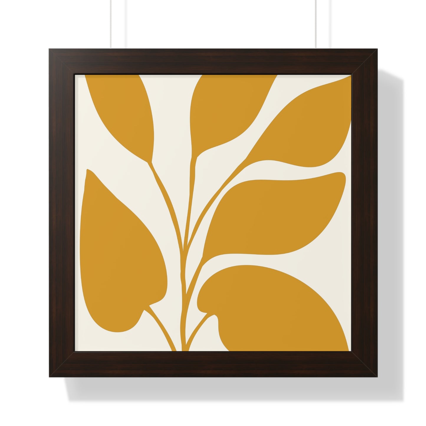 Modern Abstract Botanical Framed Vertical Poster