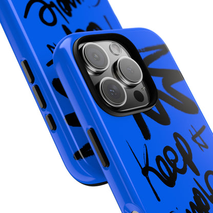 Stylish Phone Case - Keep It Simple Blue Design