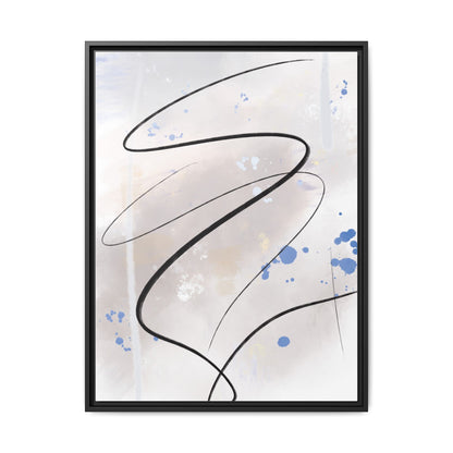 Framed Abstract Canvas Art - Modern Multi-Color Wall Decor