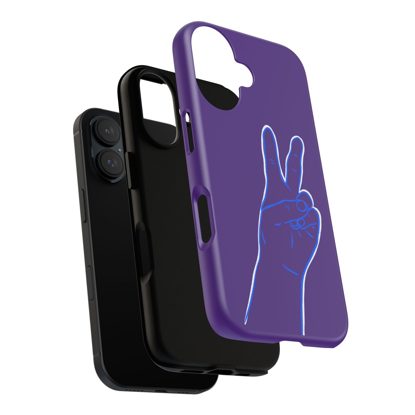 Vibrant Peace Gesture Phone Case