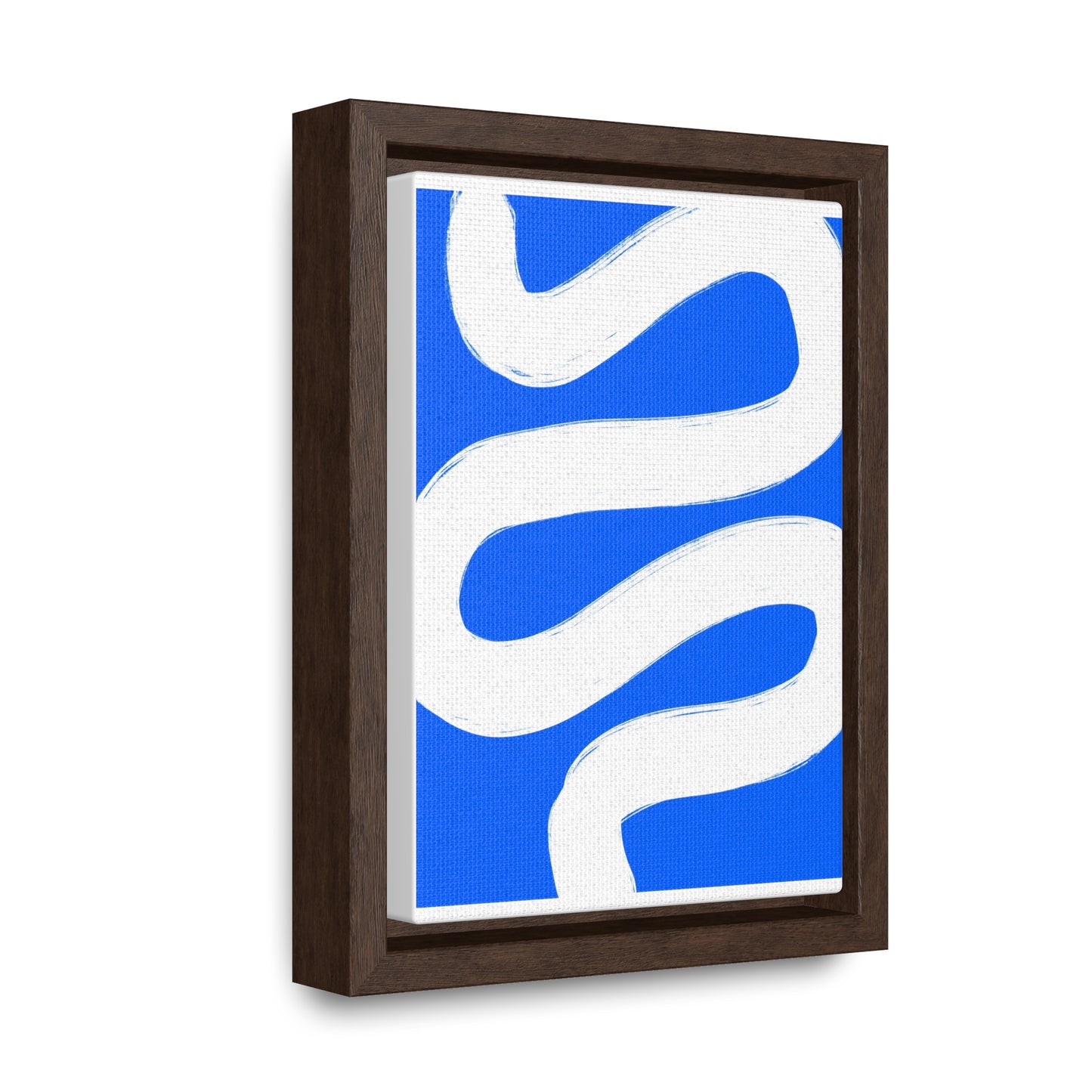 Blue white poster