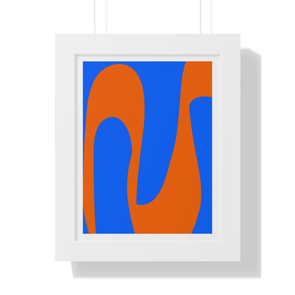 Blue and orange Poster