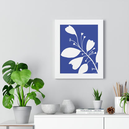 Floral Framed Vertical Poster