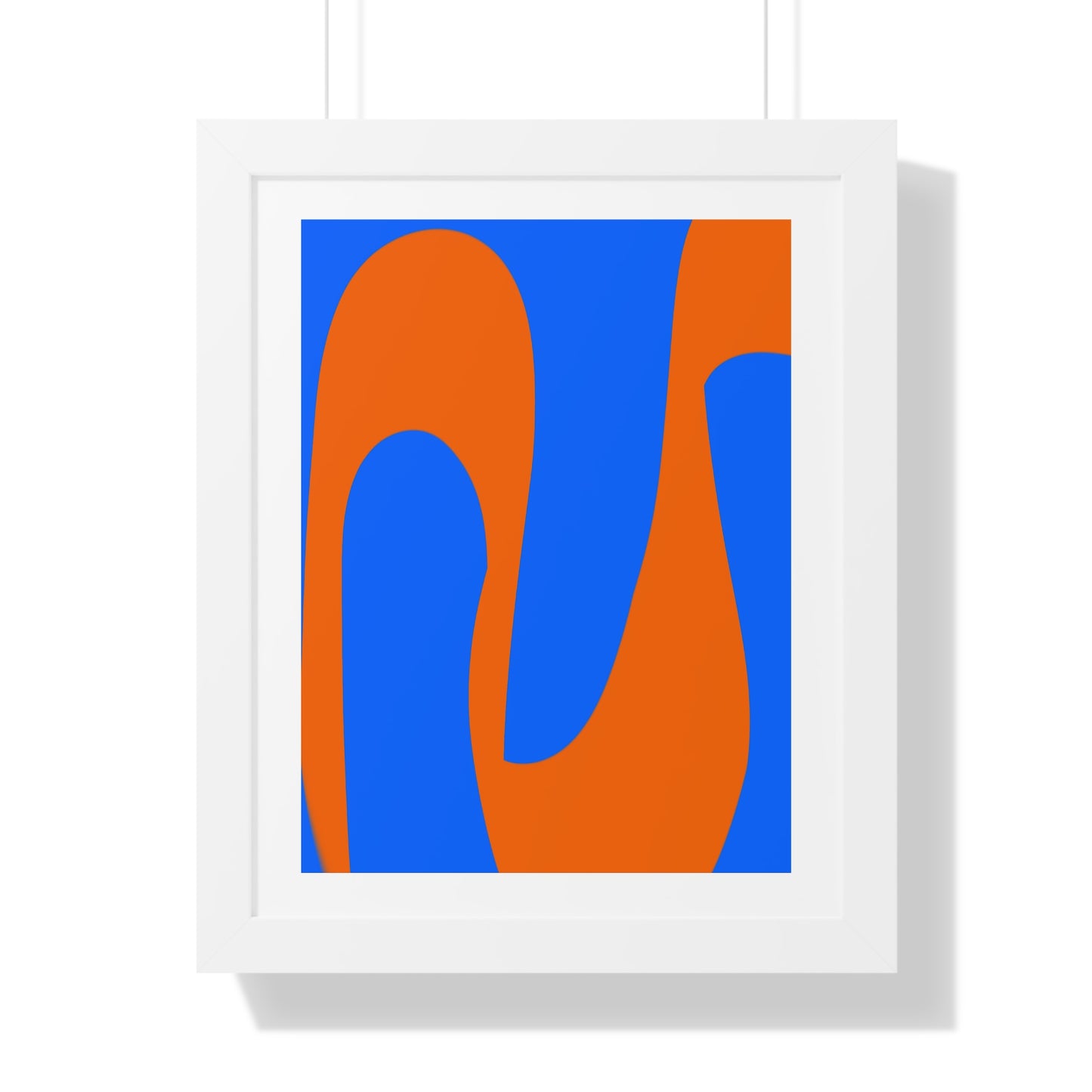 Blue and orange Poster