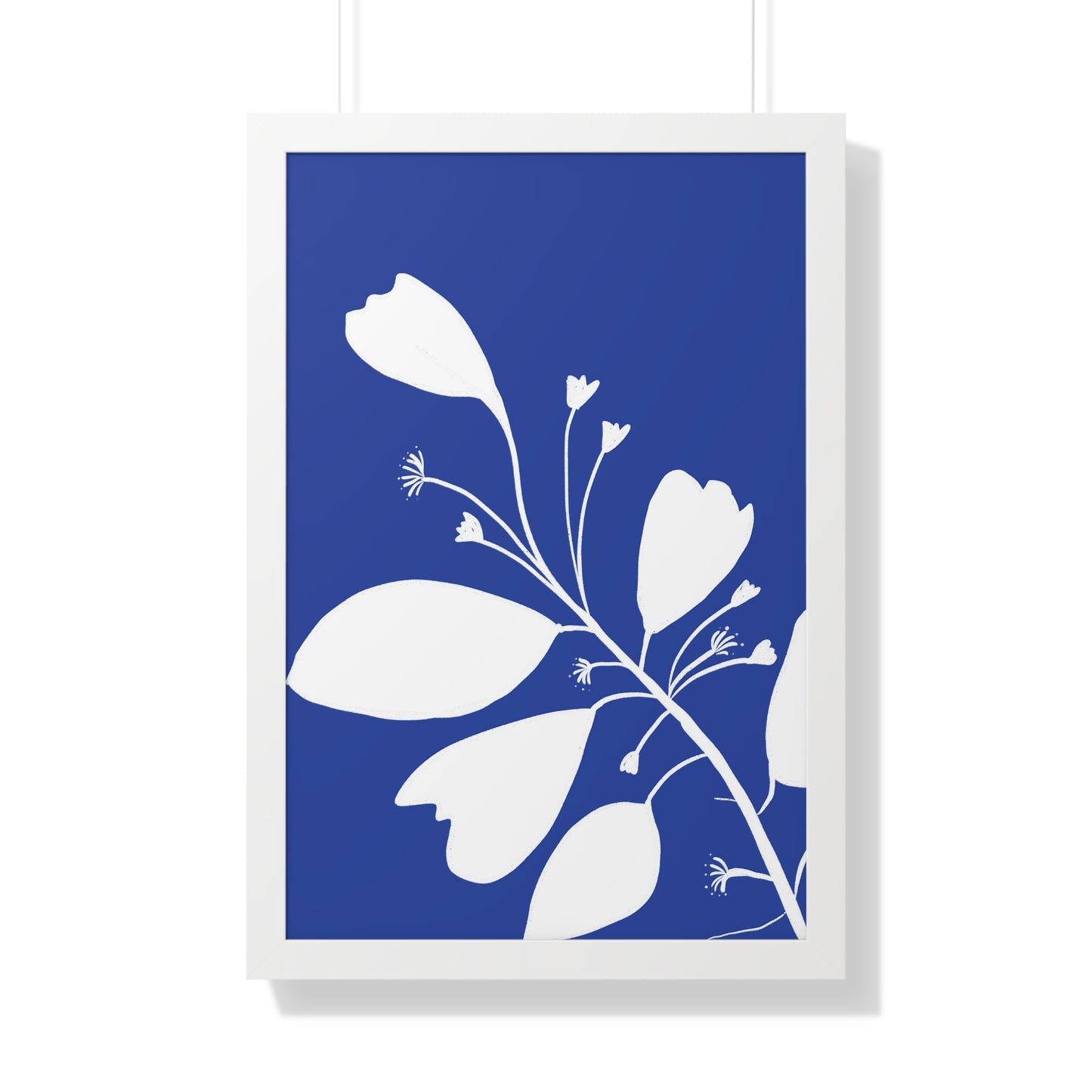 Floral Framed Vertical Poster